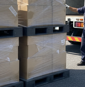 出荷用の中古パレット